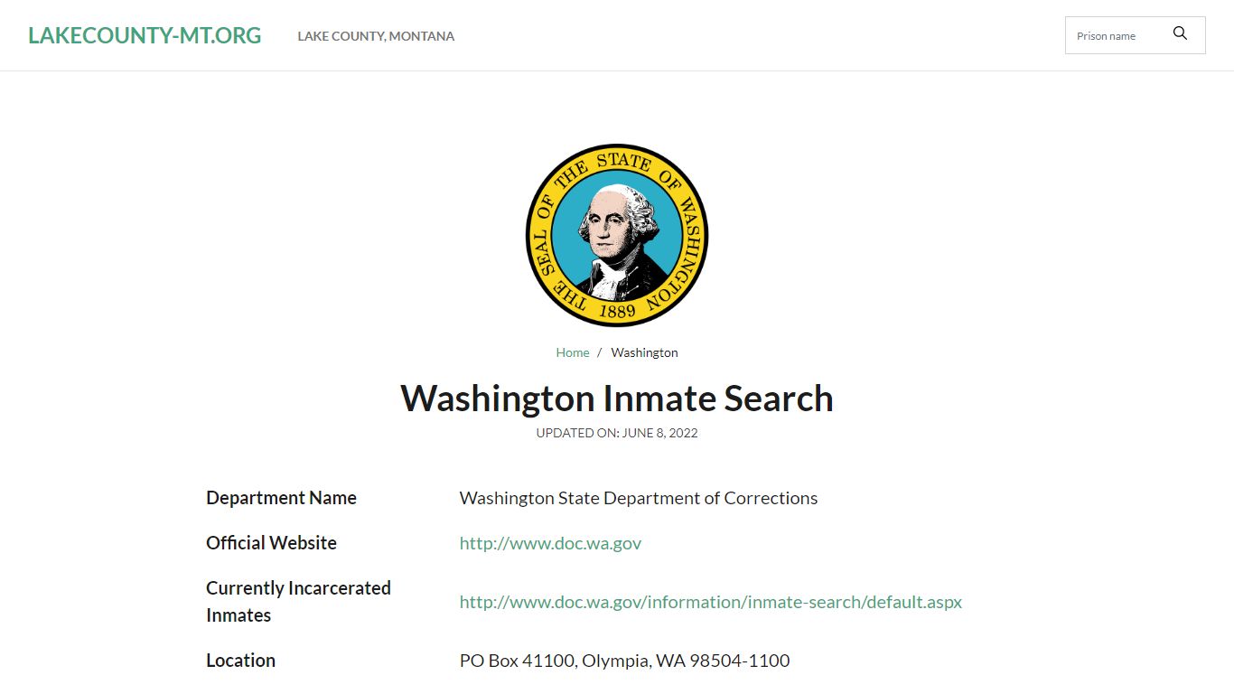 Bremerton City Jail Inmate Search and Prison Information
